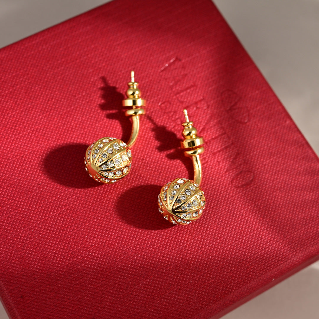 minimalist Drop Earrings for women - alternate angle view 6