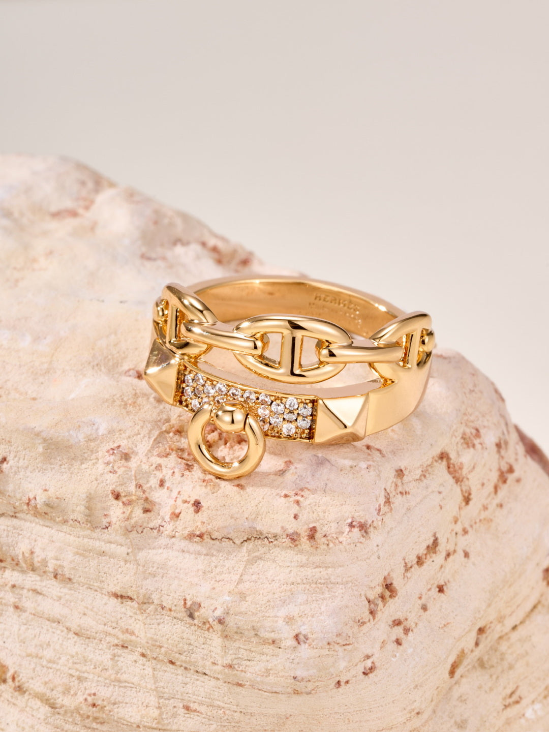 white elegant Ring for women - alternate angle view 8