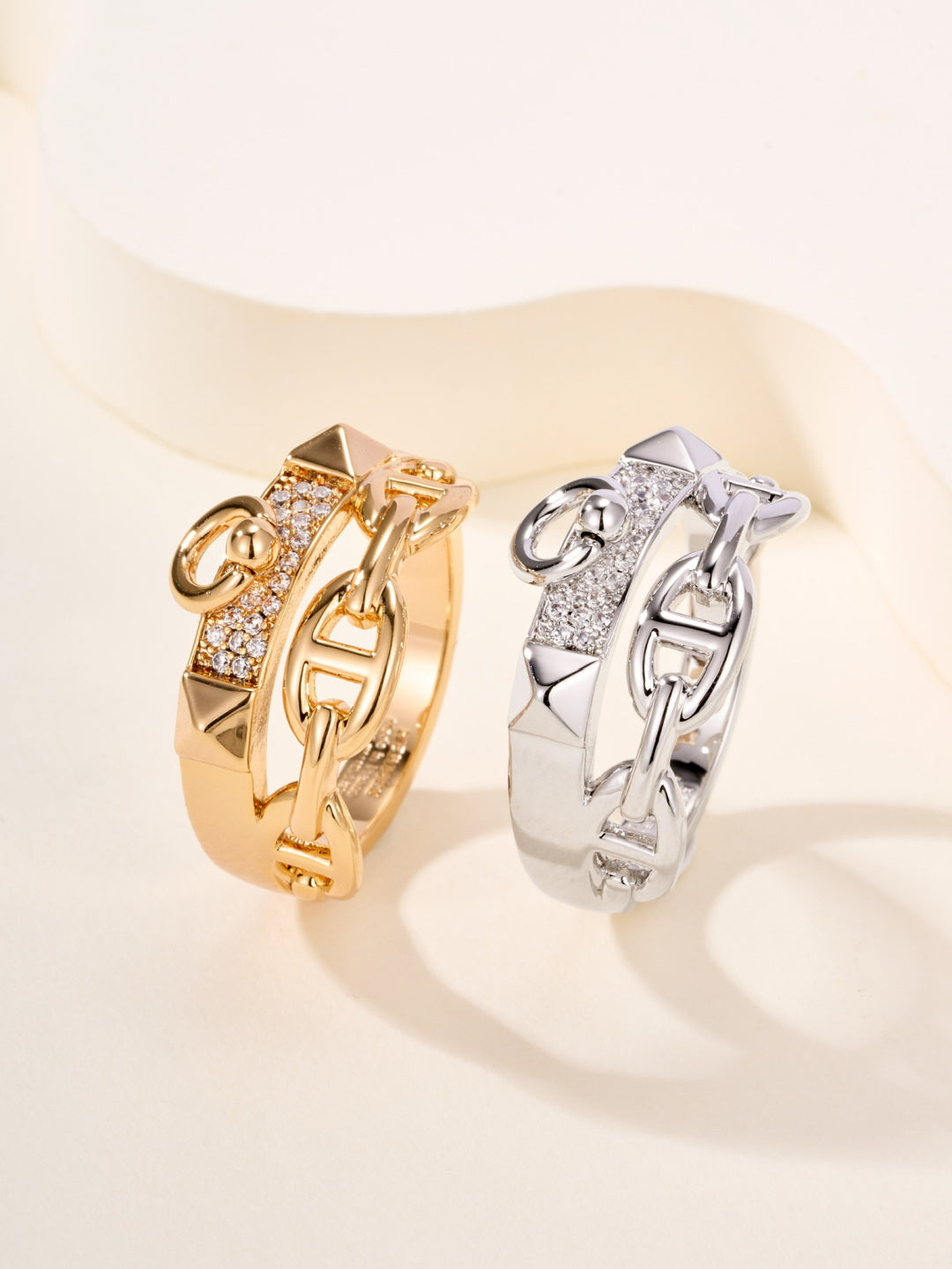 gold elegant Ring for women - product detail view