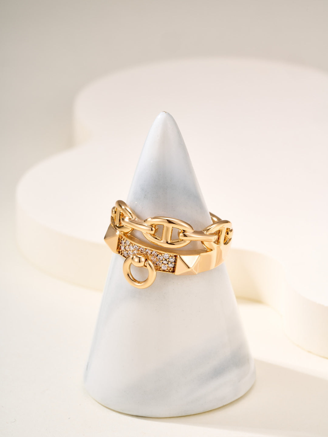 gold elegant Ring for women - alternate angle view 5