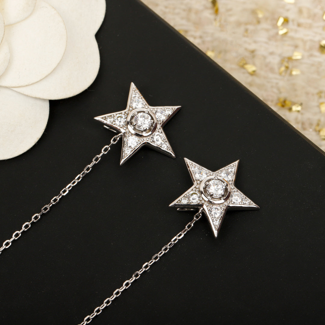 gold 925 sterling silver elegant Necklace for women - alternate angle view 2