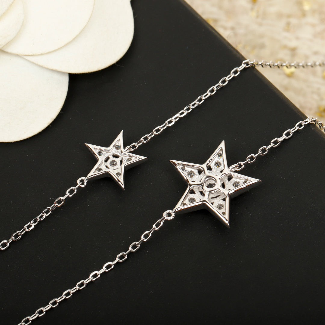 gold 925 sterling silver elegant Necklace for women - alternate angle view 5