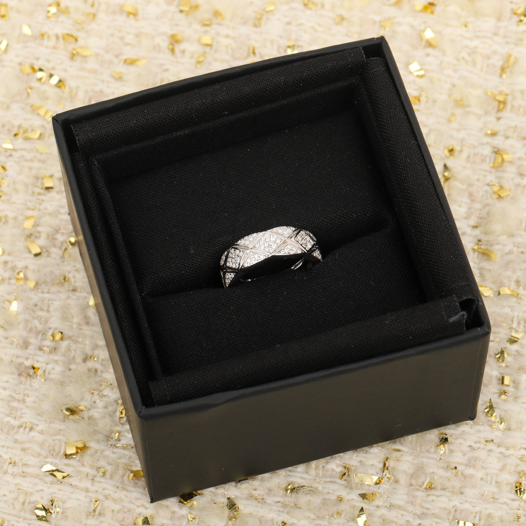 rose gold 925 sterling silver rose Ring for men - alternate angle view 3