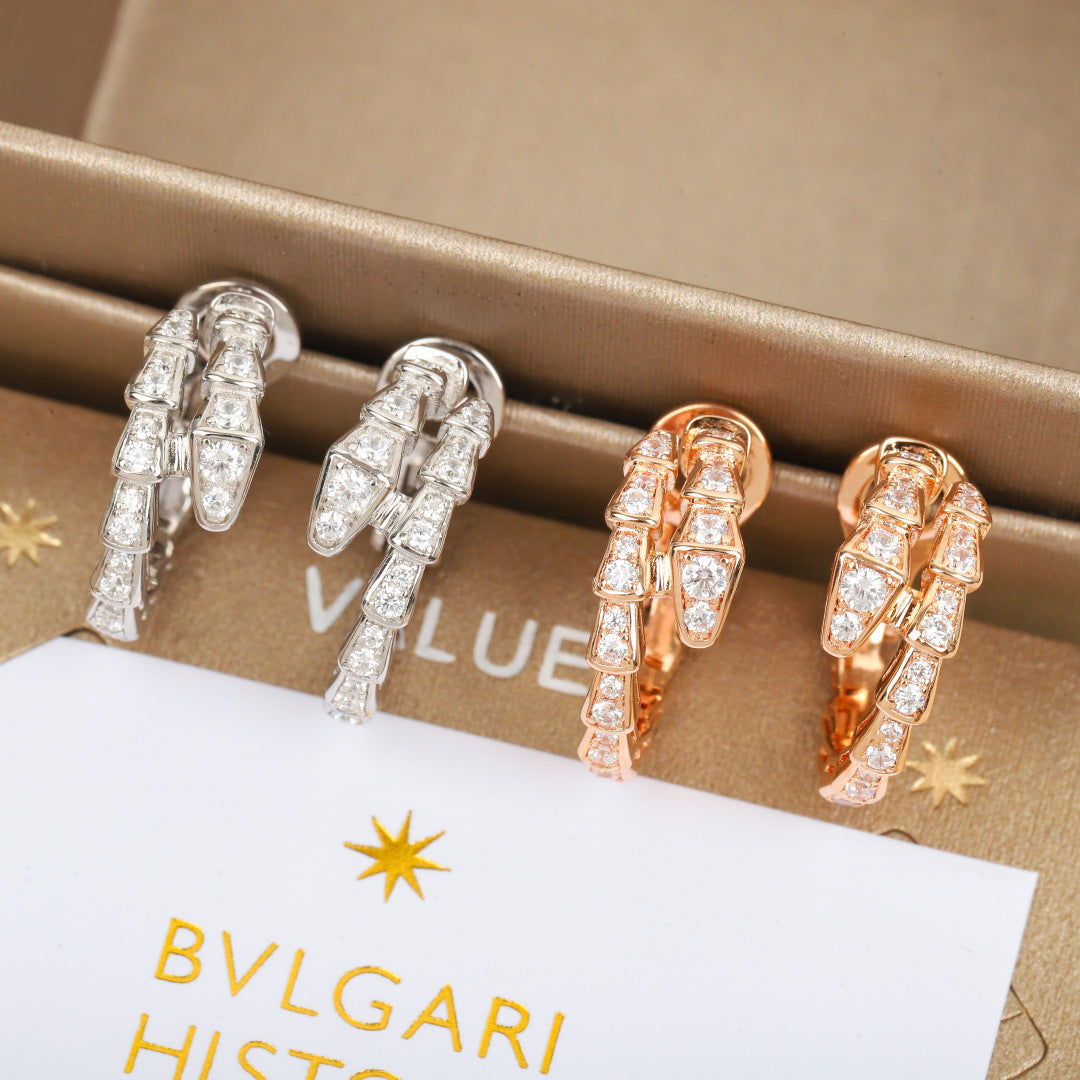 gold 925 sterling silver Drop Earrings for women - product detail view