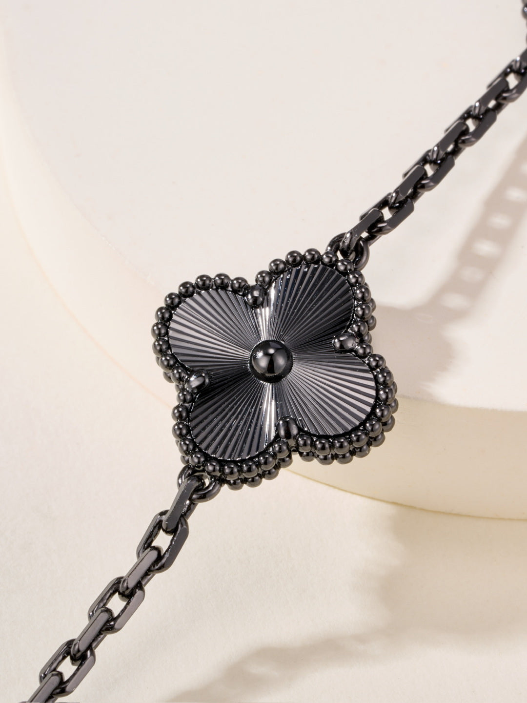 black and gold floral Bracelet for women - alternate angle view 6