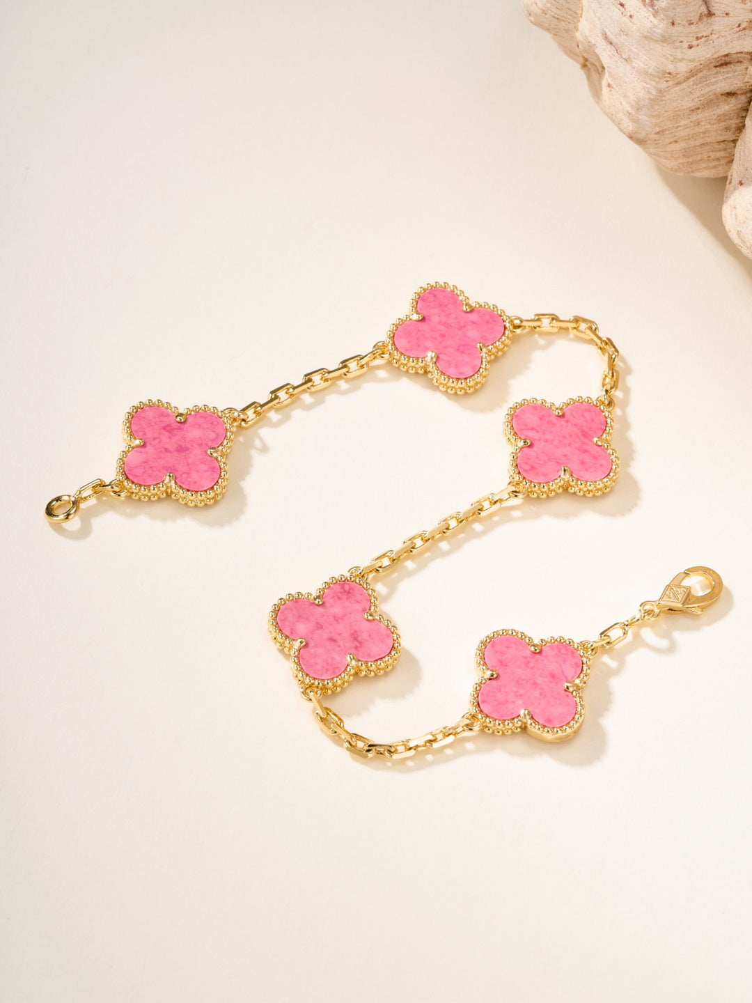 stone floral Bracelet for women - alternate angle view 3