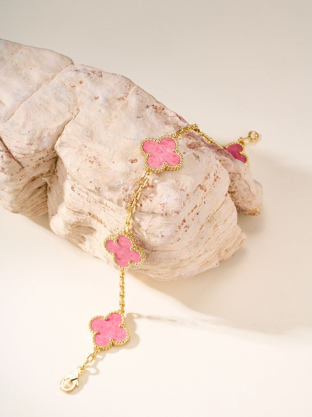 stone floral Bracelet for women - alternate angle view 2