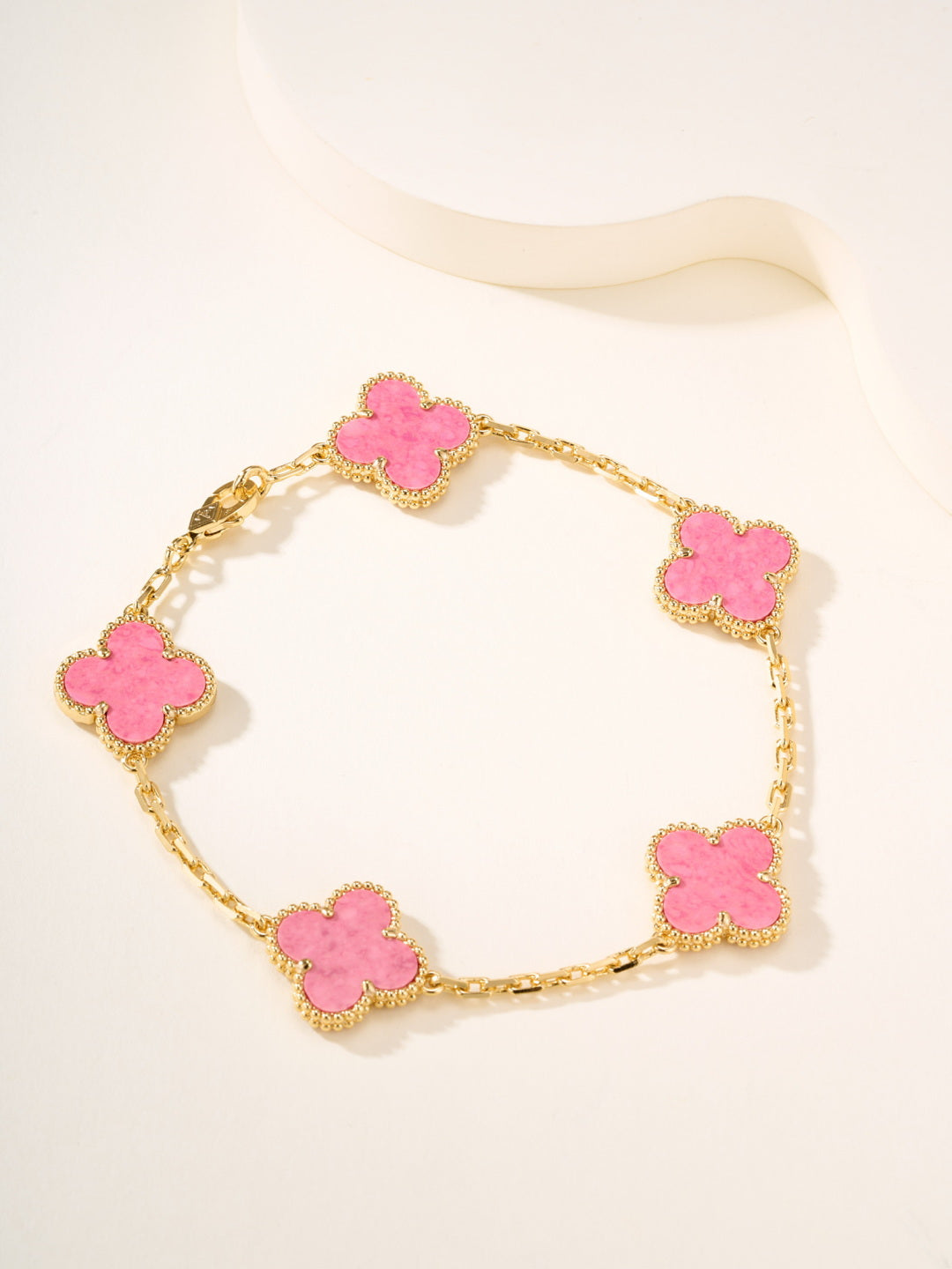 stone floral Bracelet for women - product detail view