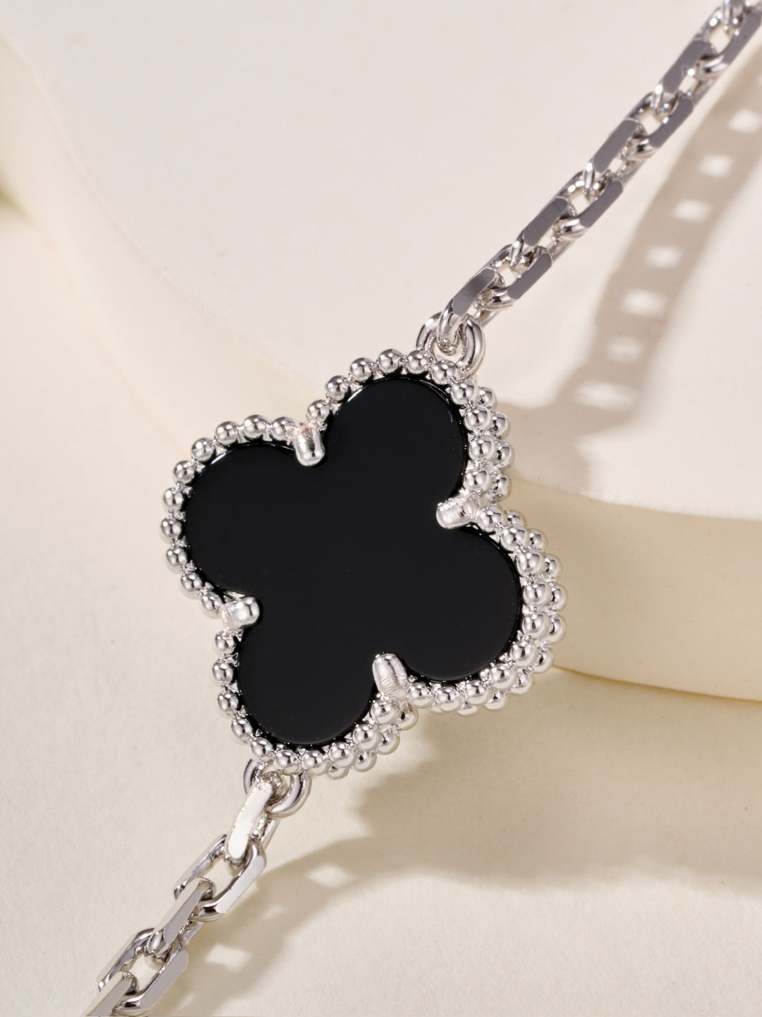 gold agate floral Bracelet for women - alternate angle view 5
