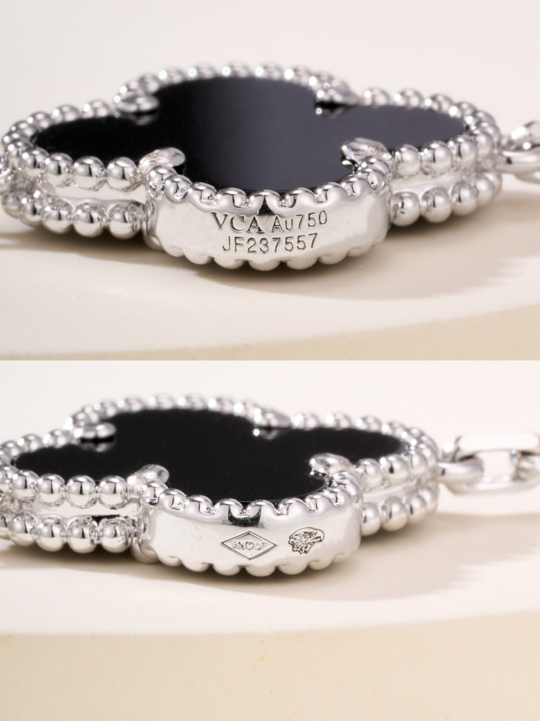 gold agate floral Bracelet for women - alternate angle view 8