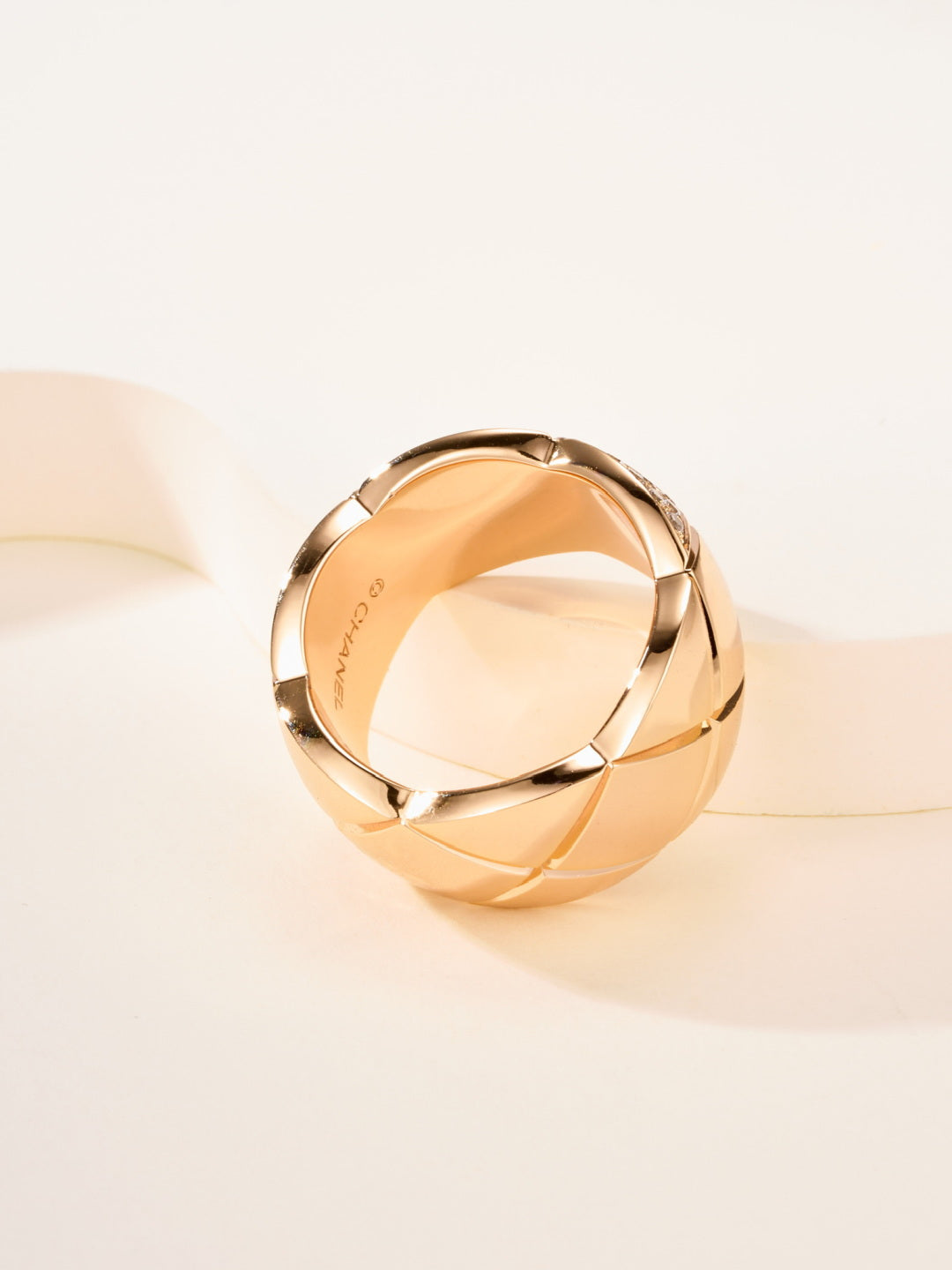 gold crystal crystal inlaid Ring for women - alternate angle view 7