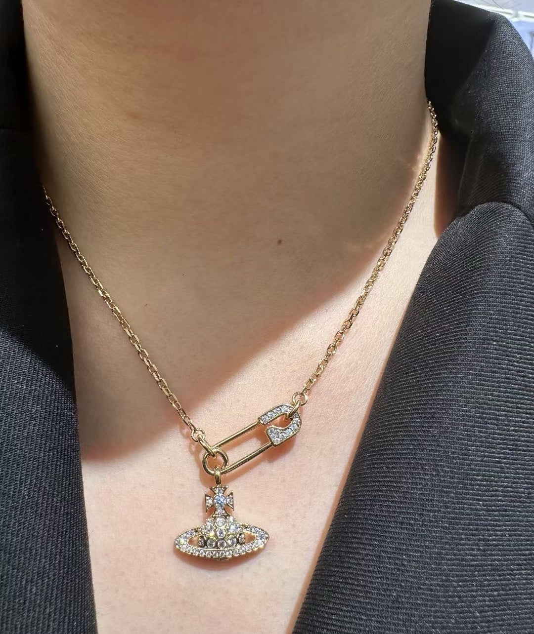pink punk fashion accessory for women - alternate angle view 2