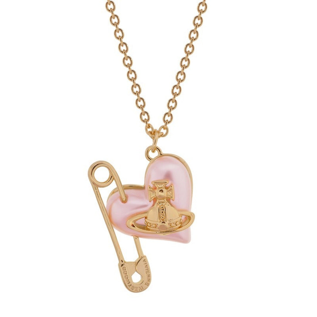 pink pearl Necklace for women - alternate angle view 5