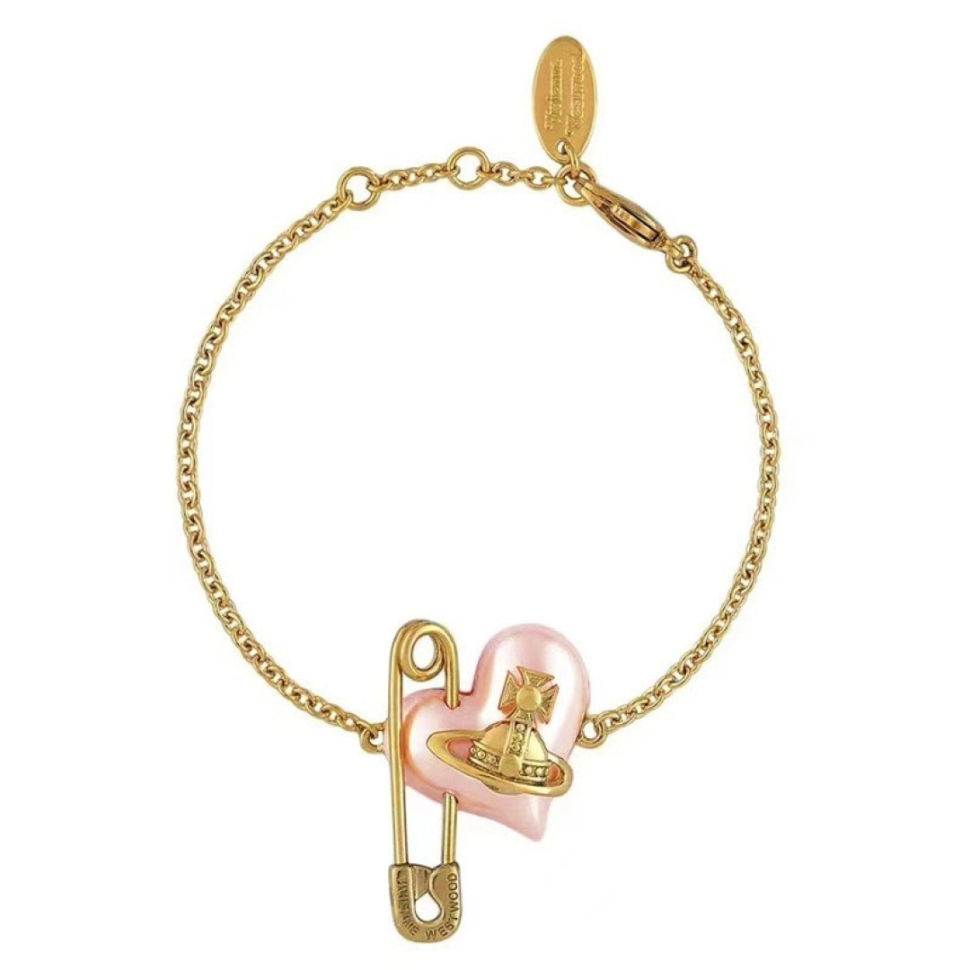 pink pearl Necklace for women - alternate angle view 4