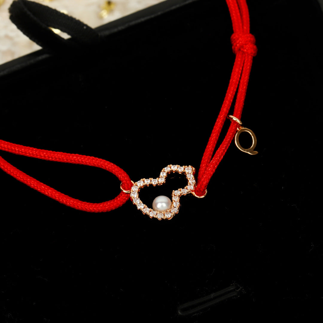 rose gold 925 sterling silver rose Bracelet for women - alternate angle view 3