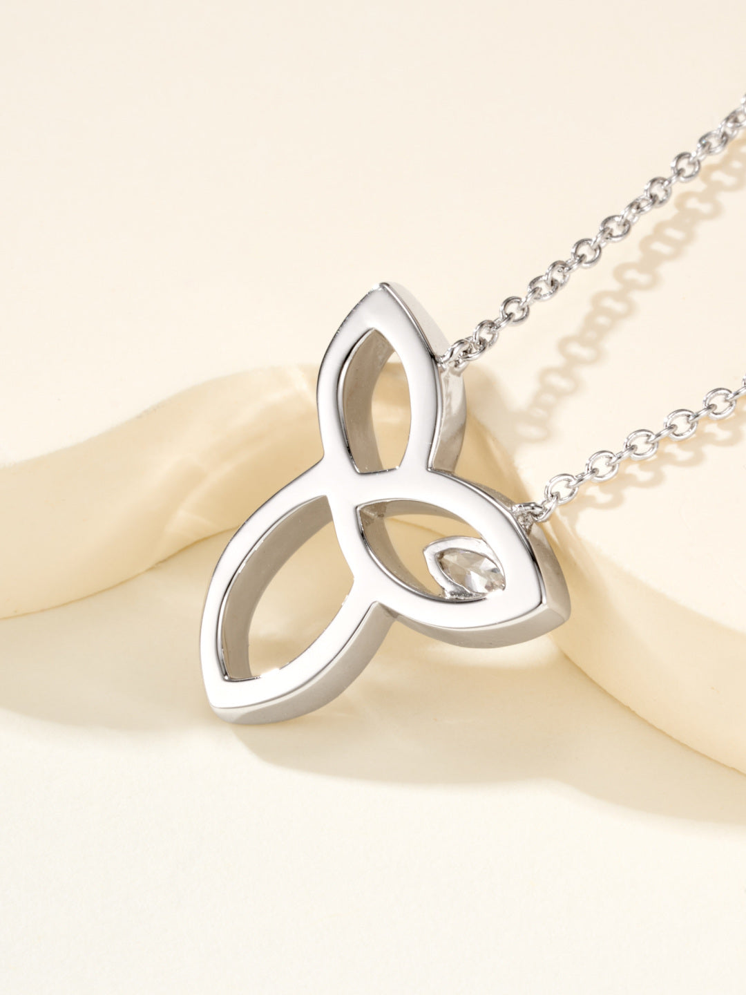 crystal floral Necklace for women - alternate angle view 9