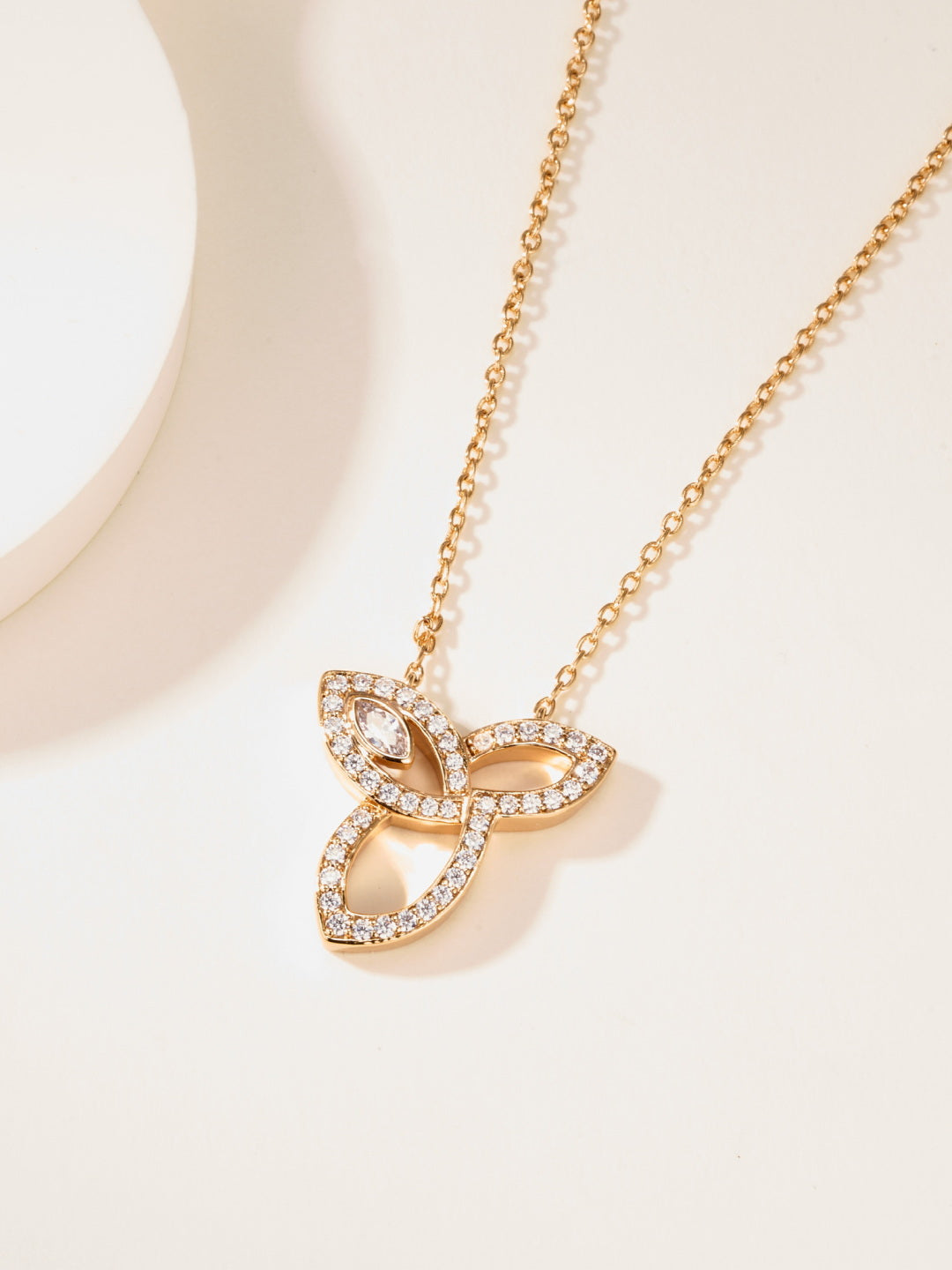 crystal floral Necklace for women - alternate angle view 7