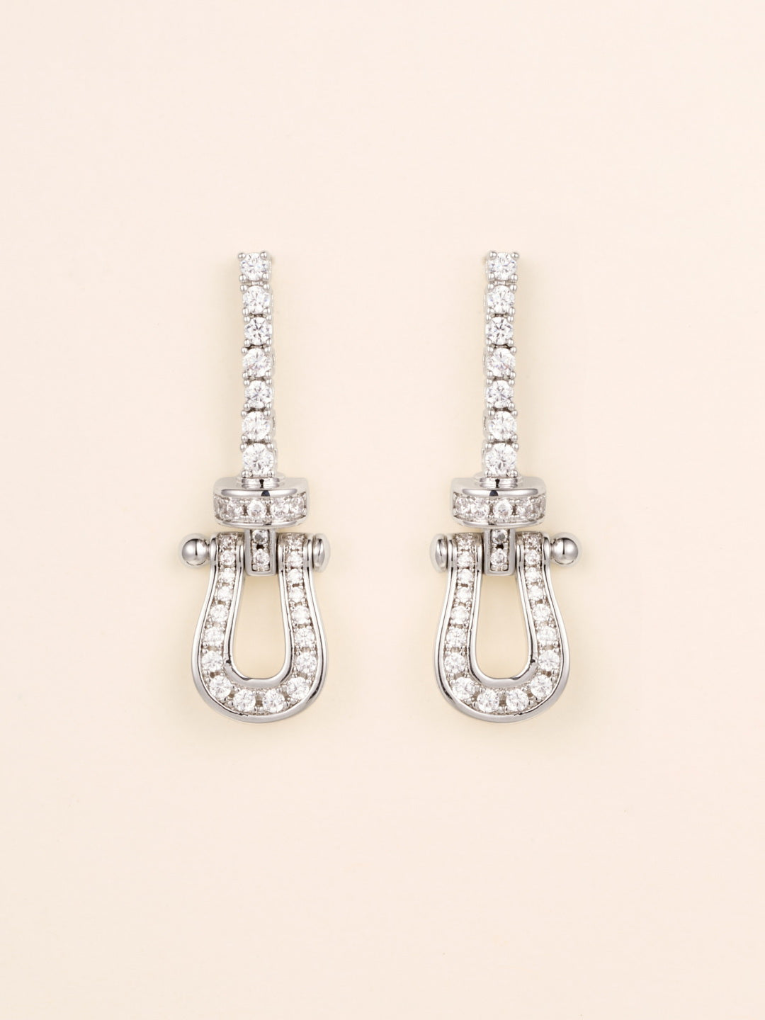crystal tassel Drop Earrings for women - alternate angle view 3