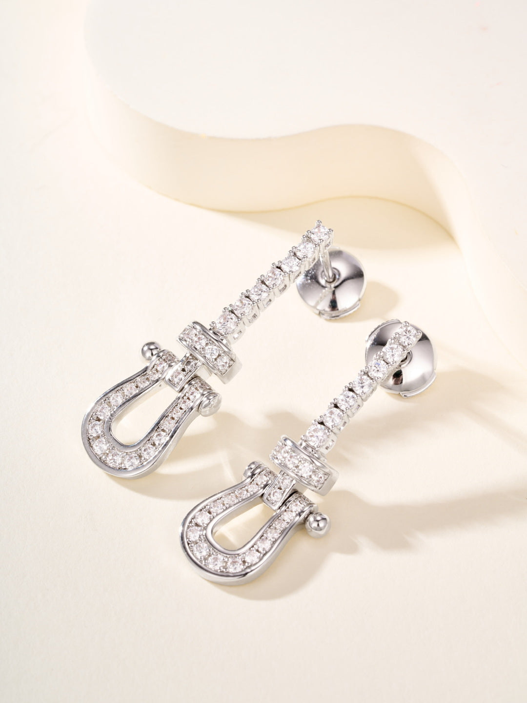 crystal tassel Drop Earrings for women - alternate angle view 4