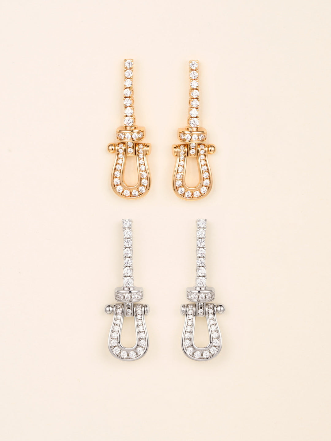 crystal tassel Drop Earrings for women - product detail view