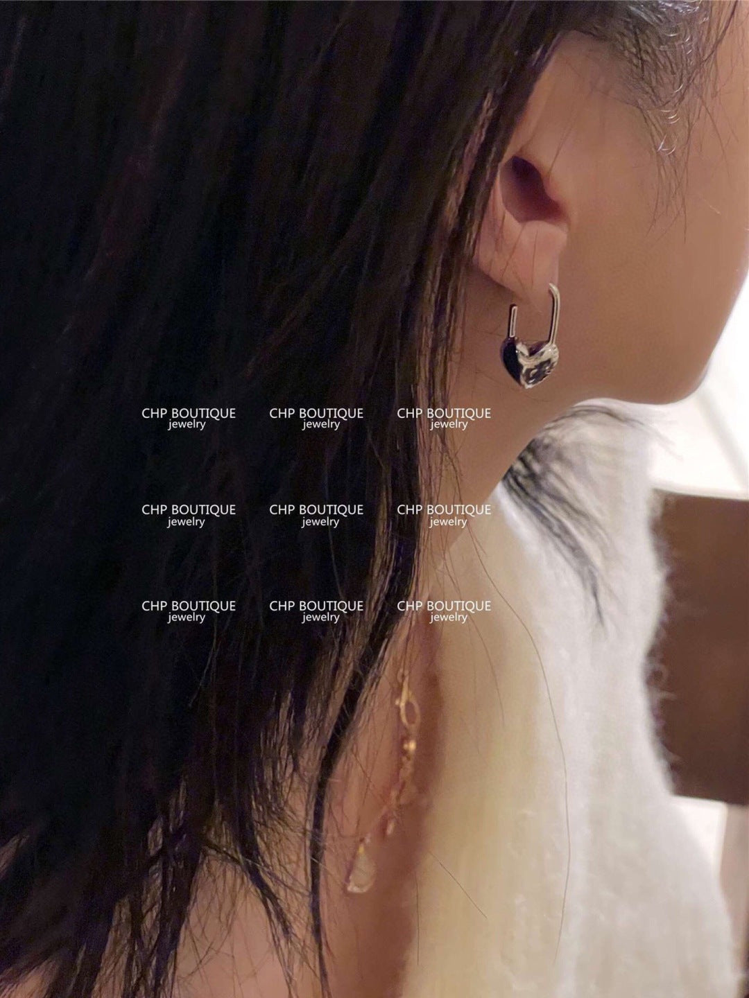 unique Drop Earrings for women - alternate angle view 3