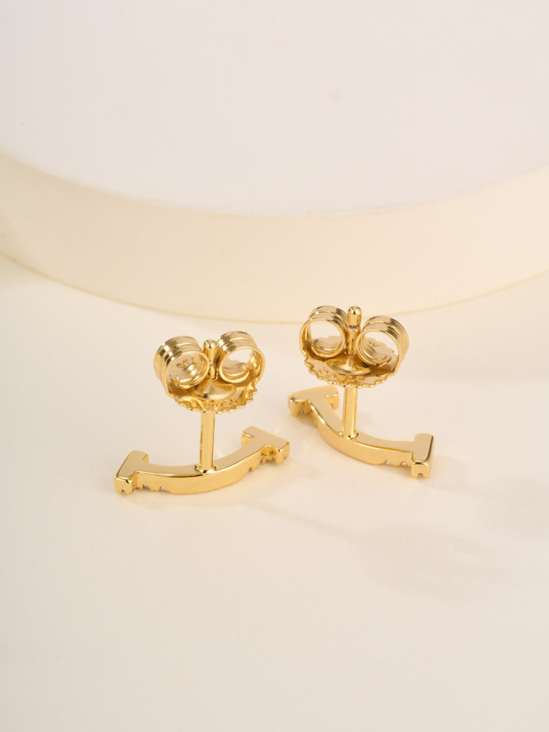 crystal inlaid Stud Earrings for women - alternate angle view 10