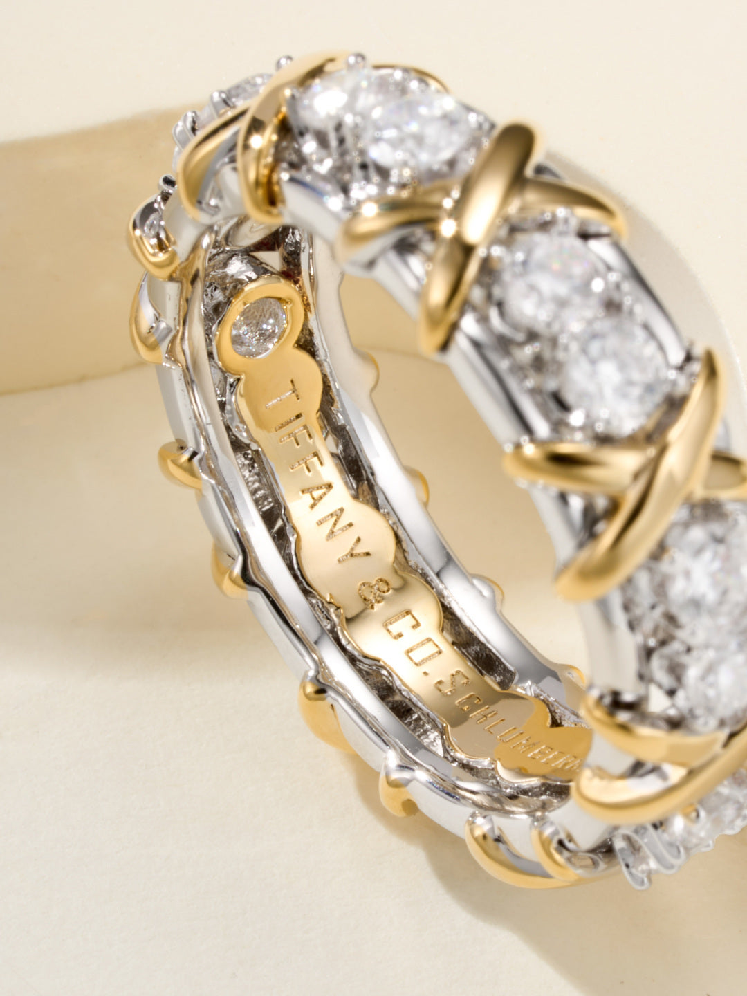 gold crystal Ring for women - alternate angle view 9
