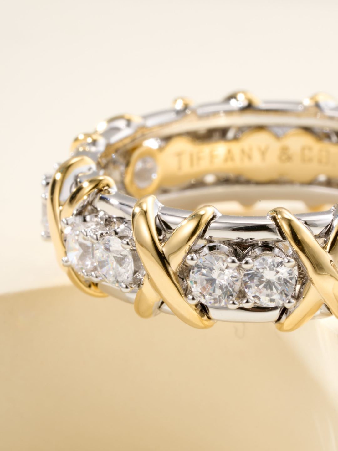 gold crystal Ring for women - alternate angle view 11