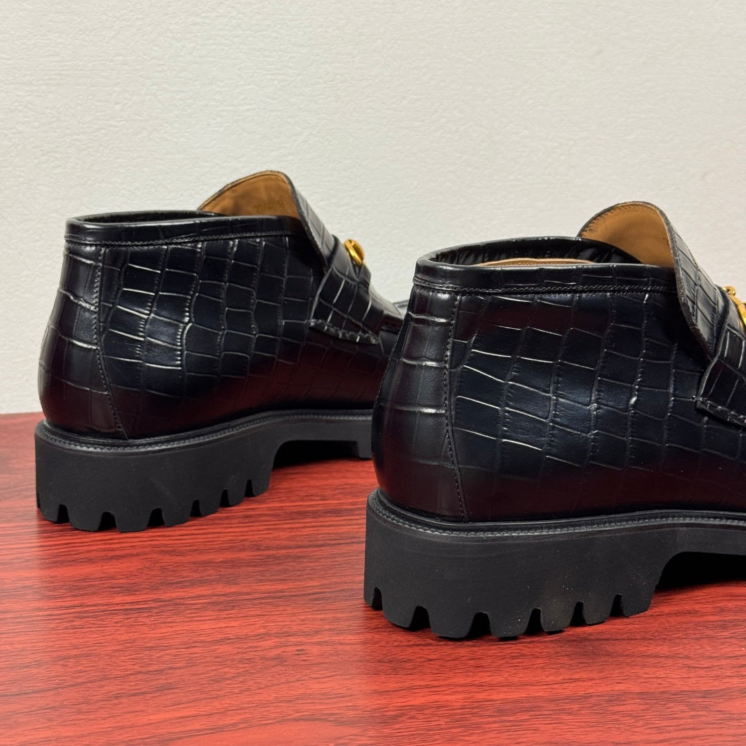 Gucci Men's Horsebit Chunky Ankle Boots