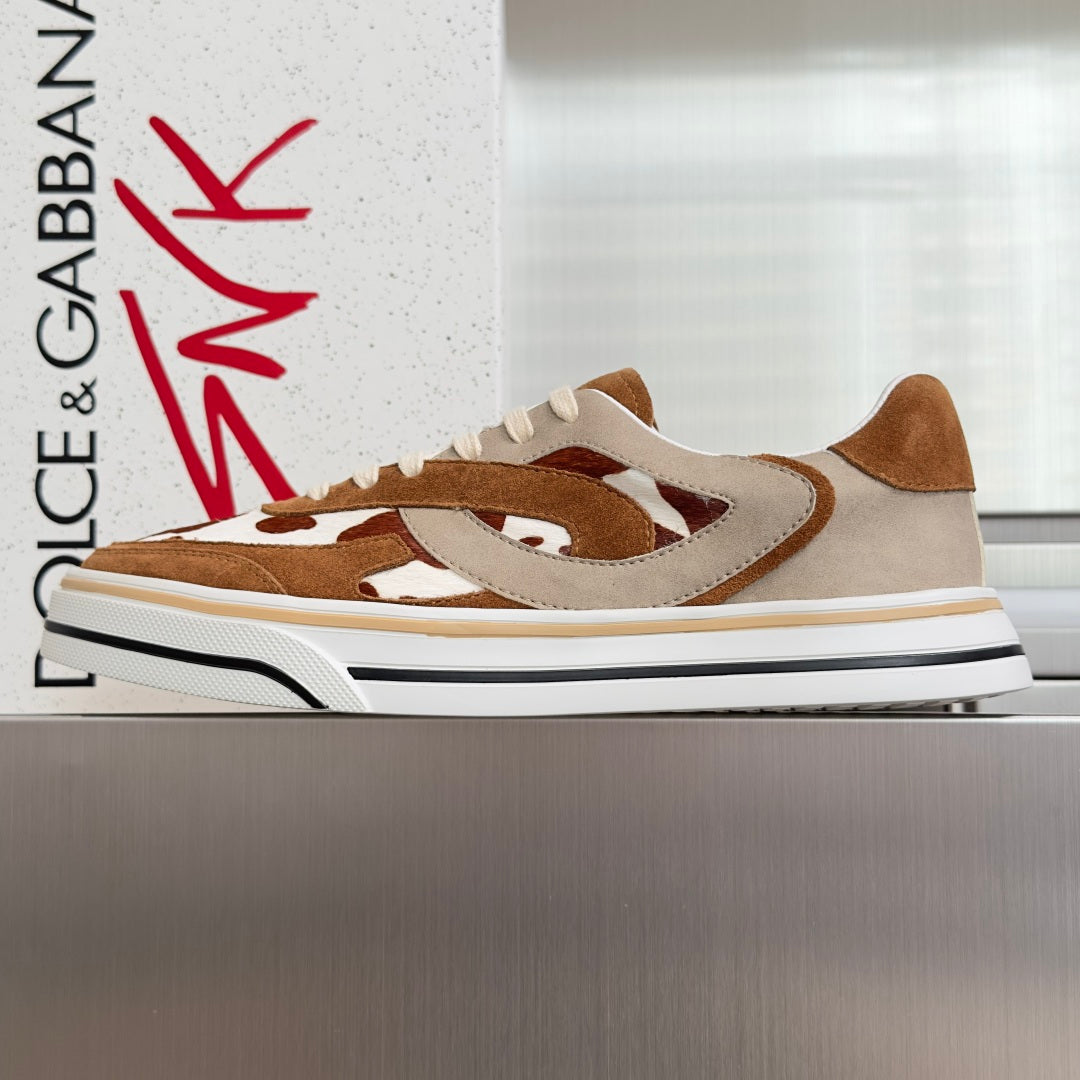Dolce & Gabbana DG Sailing Casual Sneakers with Leather & Mesh Upper