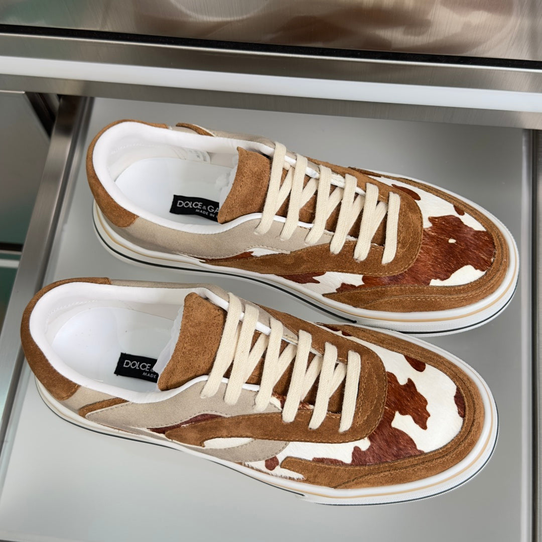 Dolce & Gabbana DG Sailing Casual Sneakers with Leather & Mesh Upper