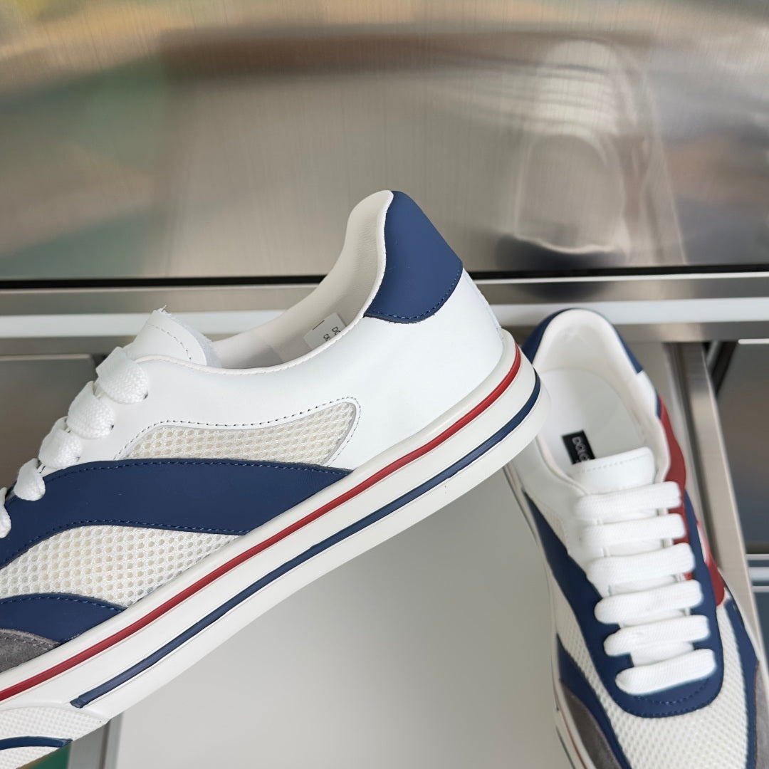 Dolce & Gabbana DG Sailing Casual Sneakers with Leather & Mesh Upper