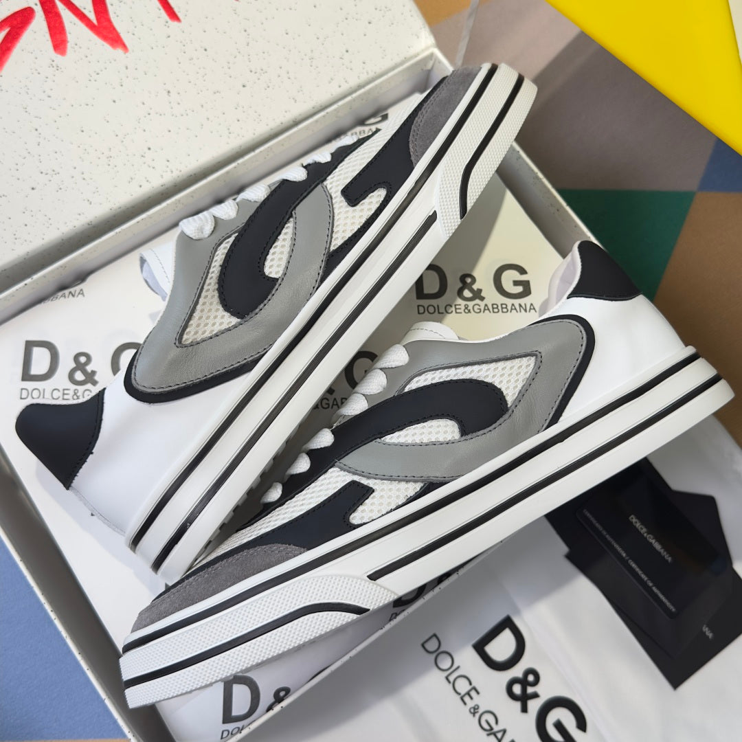 Dolce & Gabbana DG Sailing Casual Sneakers with Leather & Mesh Upper