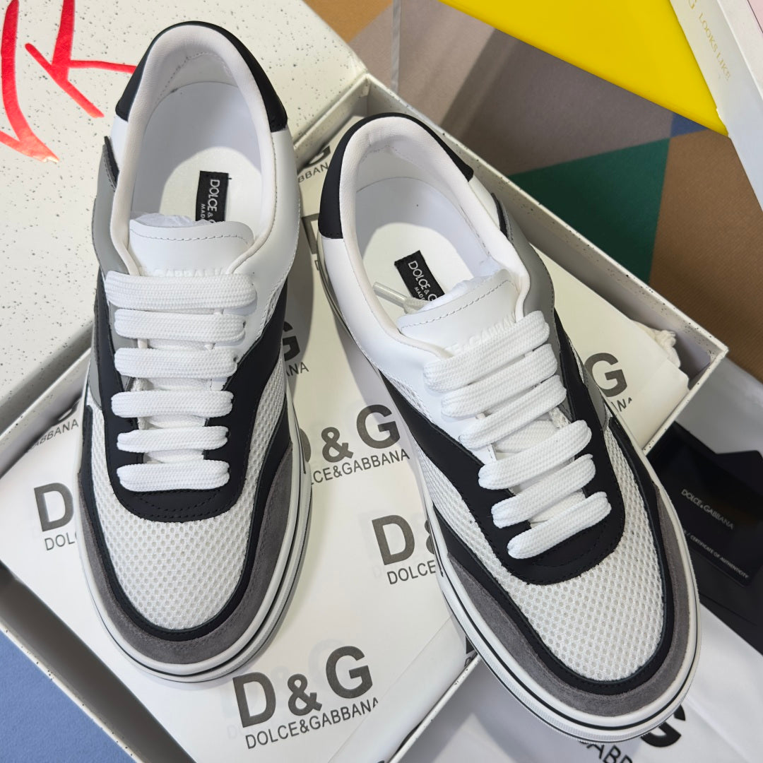 Dolce & Gabbana DG Sailing Casual Sneakers with Leather & Mesh Upper