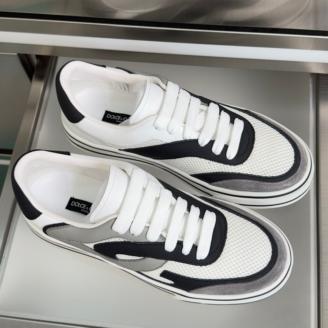 Dolce & Gabbana DG Sailing Casual Sneakers with Leather & Mesh Upper