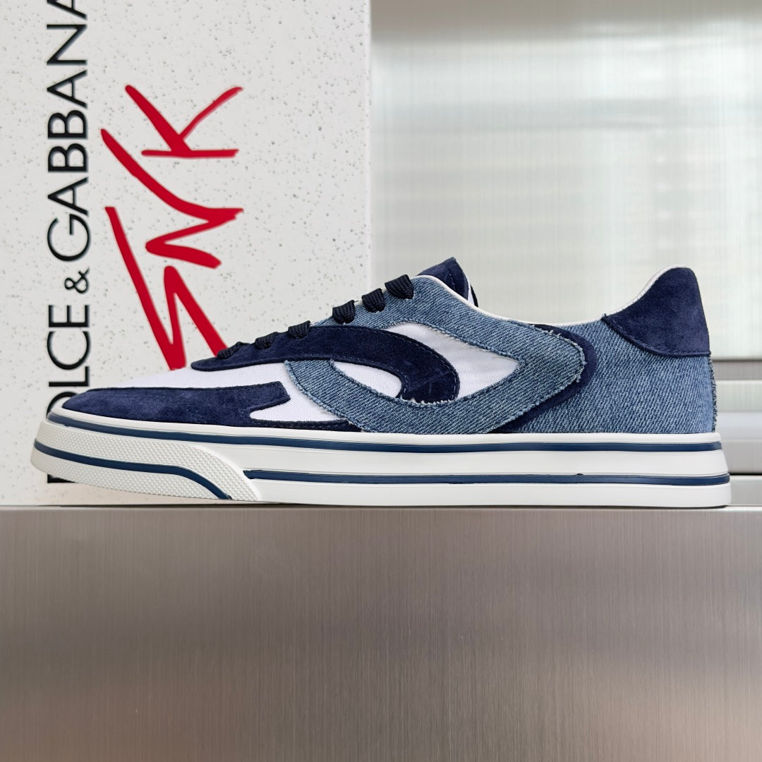 Dolce & Gabbana DG Sailing Casual Sneakers with Leather & Mesh Upper