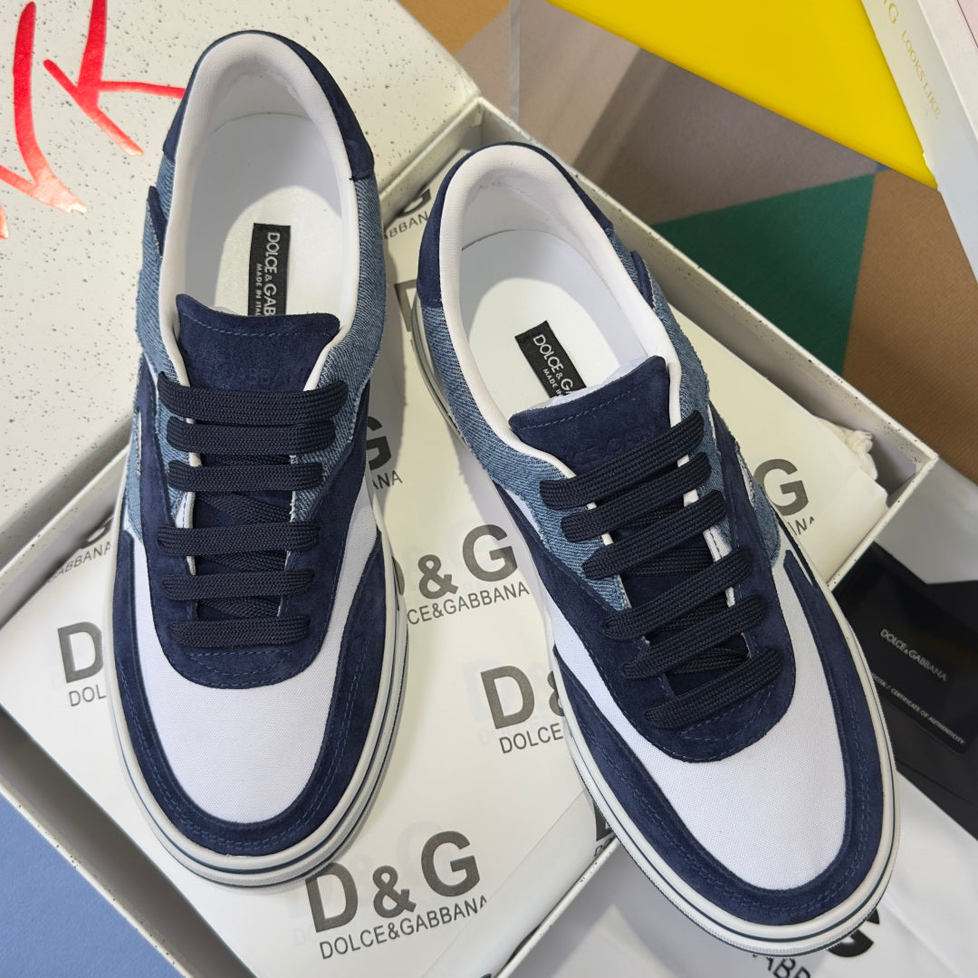 Dolce & Gabbana DG Sailing Casual Sneakers with Leather & Mesh Upper