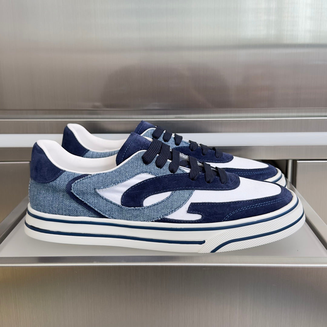 Dolce & Gabbana DG Sailing Casual Sneakers with Leather & Mesh Upper