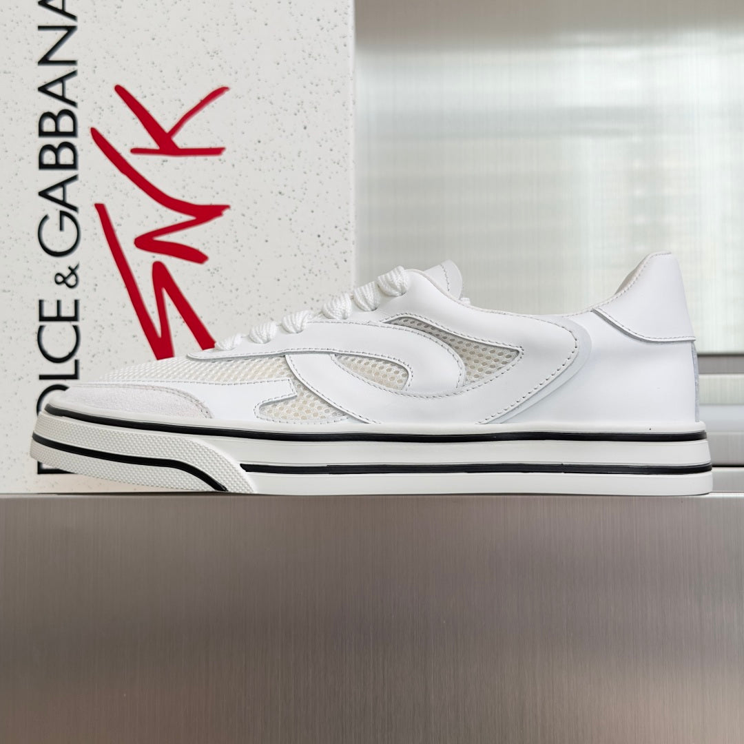 Dolce & Gabbana DG Sailing Casual Sneakers with Leather & Mesh Upper