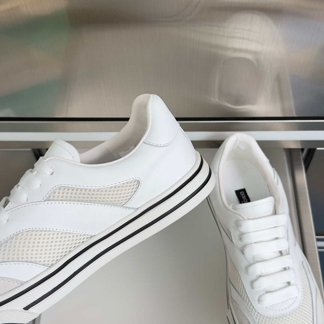 Dolce & Gabbana DG Sailing Casual Sneakers with Leather & Mesh Upper