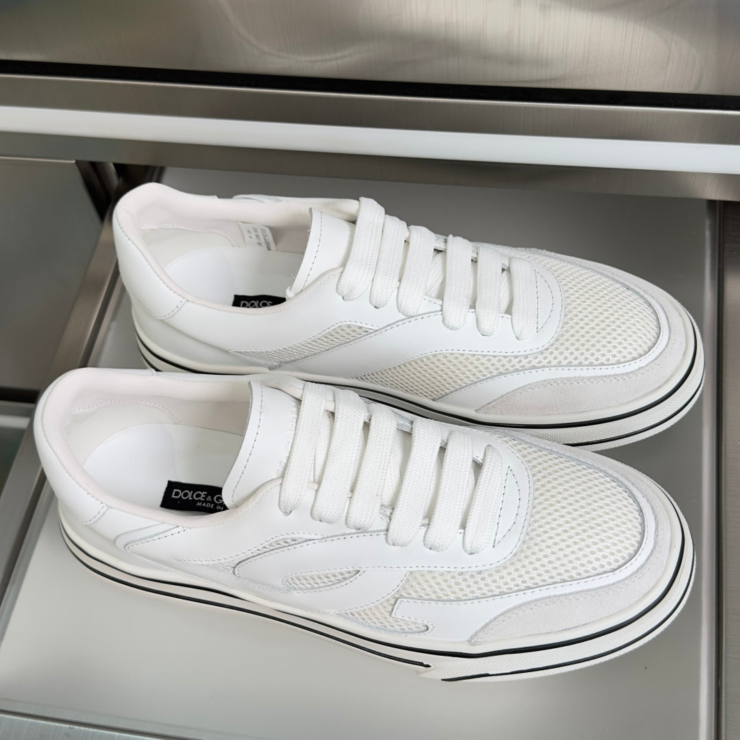 Dolce & Gabbana DG Sailing Casual Sneakers with Leather & Mesh Upper