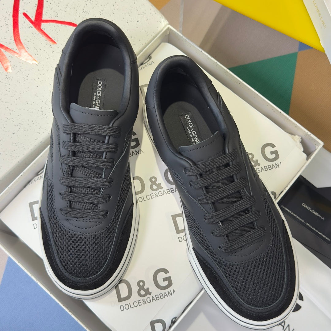 Dolce & Gabbana DG Sailing Casual Sneakers with Leather & Mesh Upper