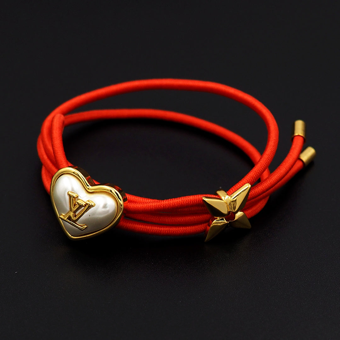 white pearl heart Bangle for women - alternate angle view 7