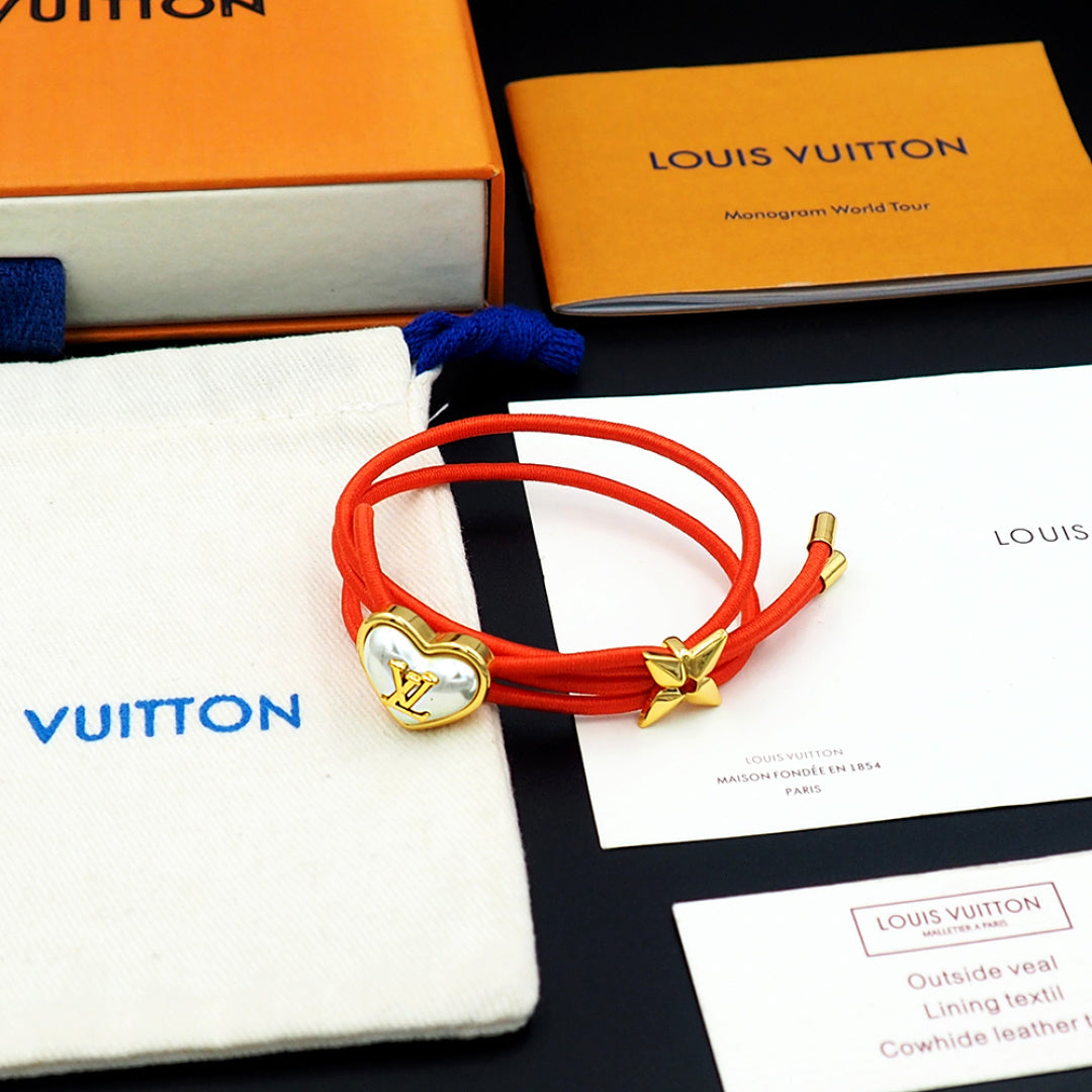 white pearl heart Bangle for women - alternate angle view 8