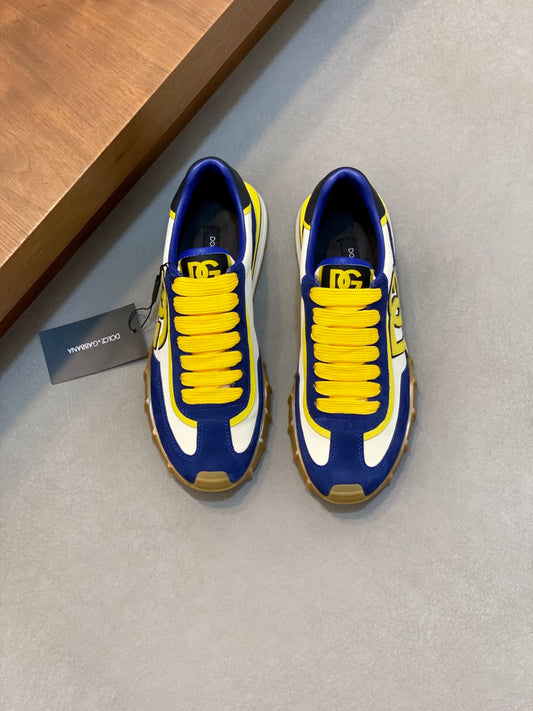 Dolce & Gabbana DG Premium Men's Mixed-Material Casual Sneakers