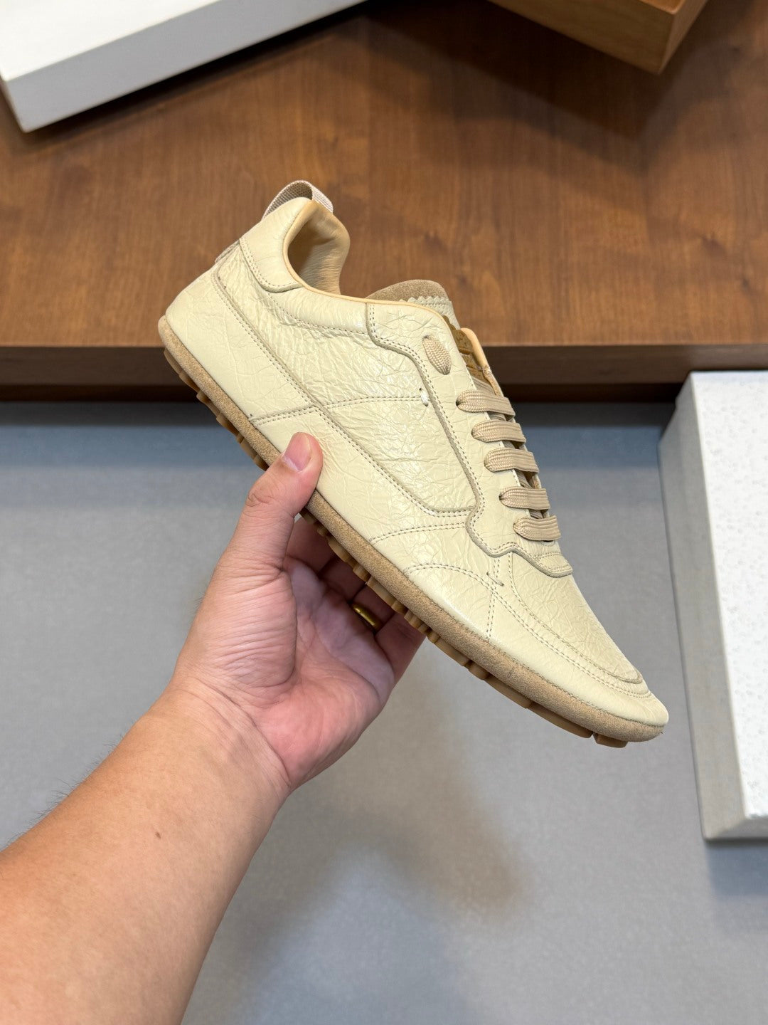 Dolce & Gabbana DG Men's Calfskin & Satin Casual Sneakers