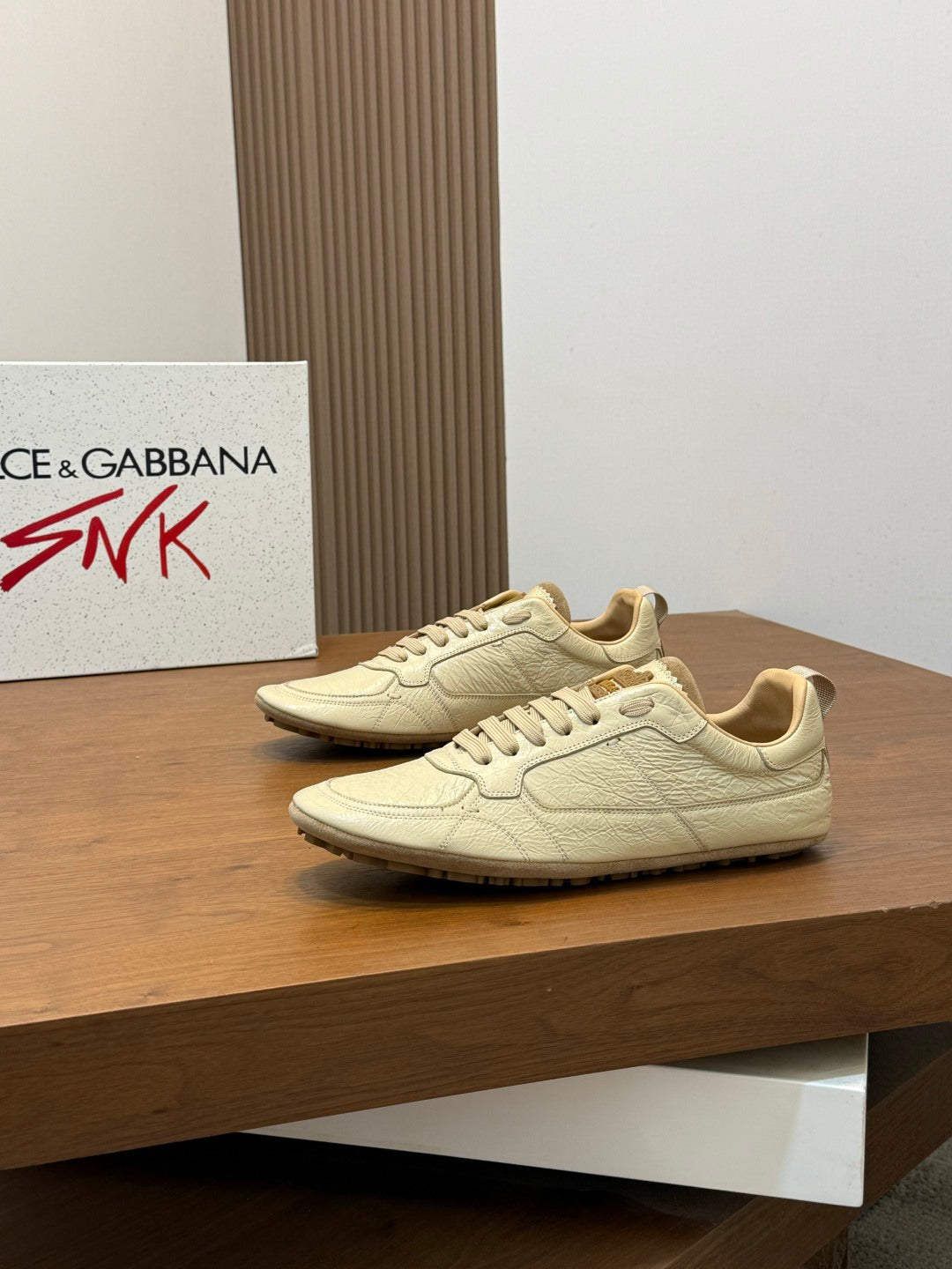 Dolce & Gabbana DG Men's Calfskin & Satin Casual Sneakers