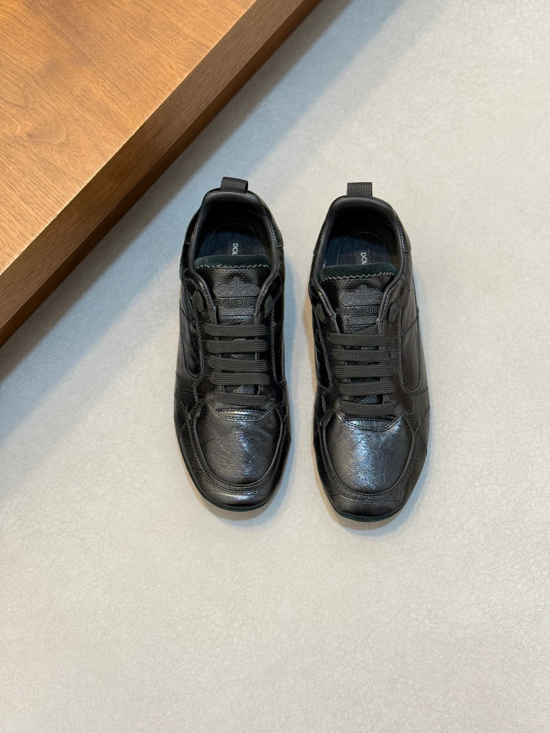 Dolce & Gabbana DG Men's Calfskin & Satin Casual Sneakers