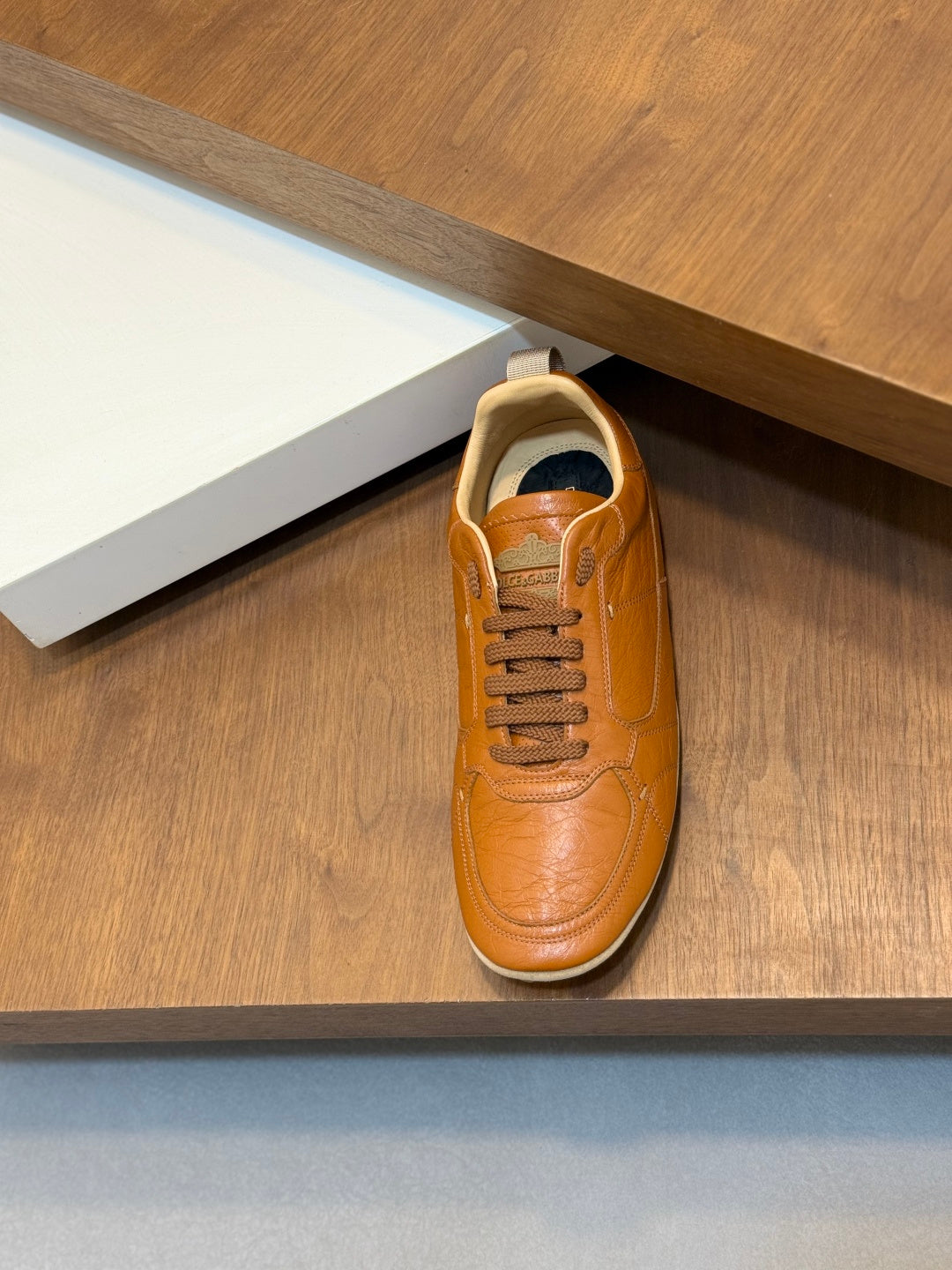 Dolce & Gabbana DG Men's Calfskin & Satin Casual Sneakers