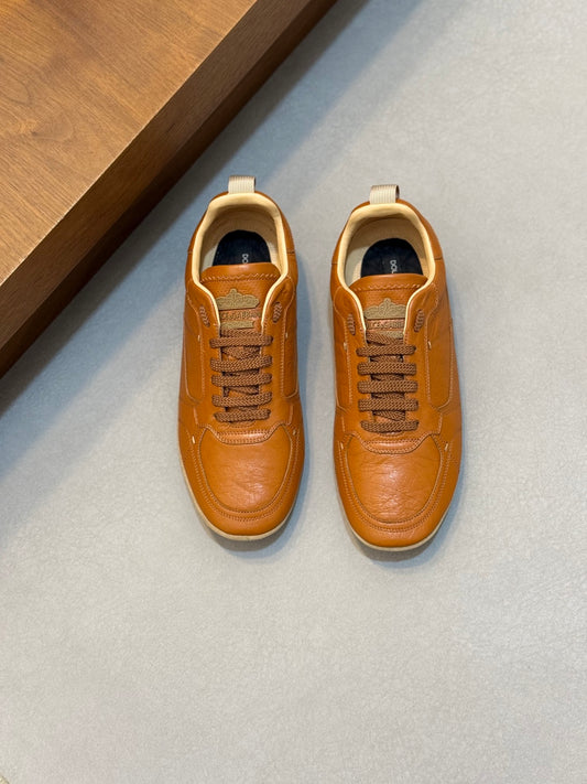 Dolce & Gabbana DG Men's Calfskin & Satin Casual Sneakers